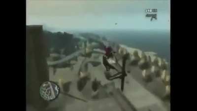 Porque chucha no pusieron paracaídas en gta4?