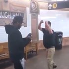 Maybe calling somebody twice your size a racial slur and then throwing half assed lazy punches at them isn't the best idea.
