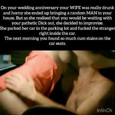 How depraved she must’ve been to have sex with a random stranger at the parking lot.