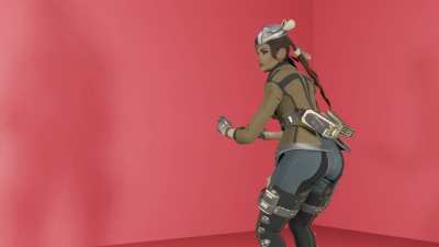 Loba Performs Pathfinder's 'Squats' Emote