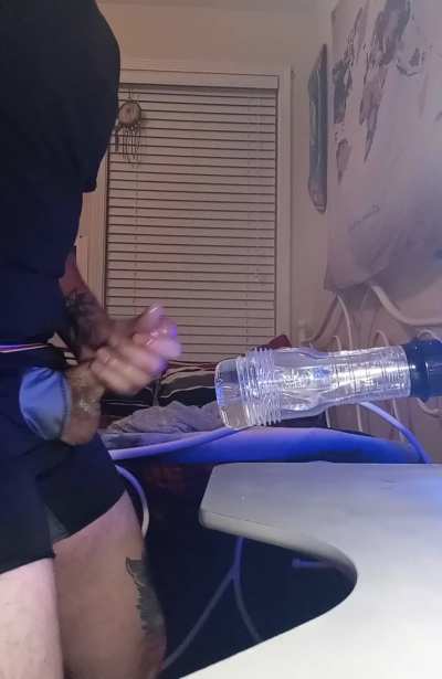 Lubed up and cumming HARD with my Fleshlight 😵‍💫