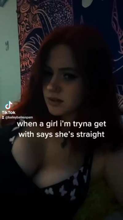 I guess straight girls can't say no to big boobs either