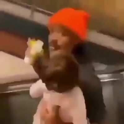 ____ the child