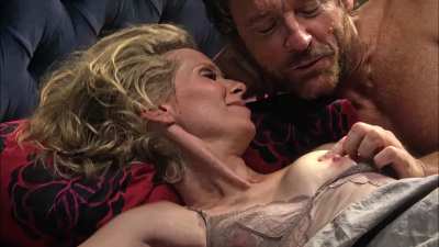 Cynthia Nixon - The Big C - Tits, Nipple playing - SMOOTH SLOWMO