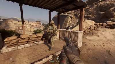 This is the ideal hold for binoculars. You may not like it, but this is what peak performance looks like.