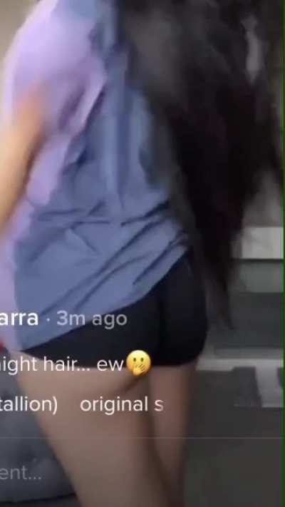 ass hanging out
