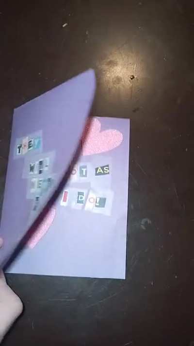 Homemade Valentine from the wife.