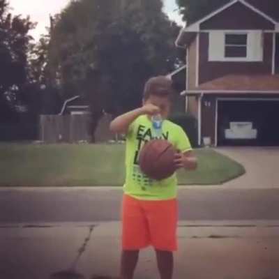 New twist on water bottle flipping.