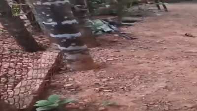 Ba Htoo Army Attack on Myanmar Army Convoy Moving from a Checkpoint to an Artillery Base at Dawei Township, Tanintharyi Division, Maung Mae Shiao Village. (May 2) (Headphone Warning)