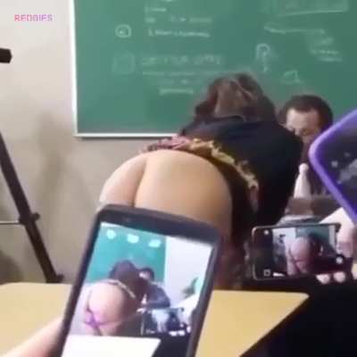 How to be top of the class? Flash them some ass