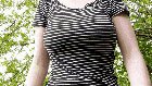 Getting my nips out in the forest!