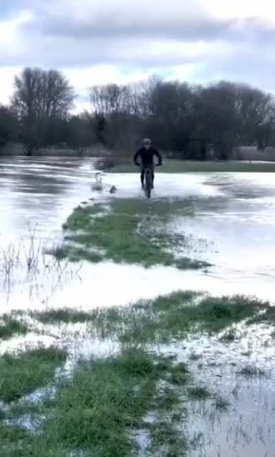 Riding on a river