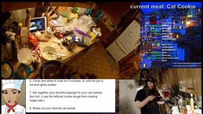WayneRadioTV eats cat food