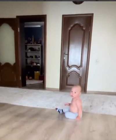 I have a fear of what ever that baby is doing. 