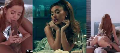 Does Ariana wanna be riding or gagging on that BBC?