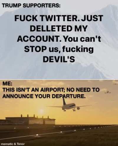 No need to announce your departure.