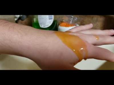 I covered myself in oil