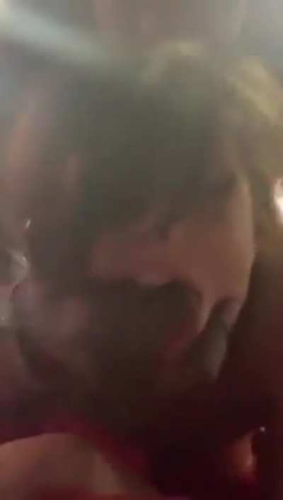 Get your slutty face up you bitch and say hi to your loser son.