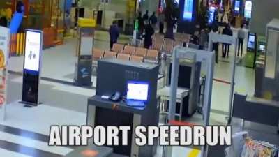 Make sure I don't miss my flight, сука!