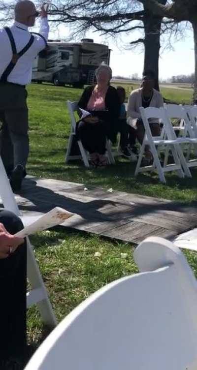Flower guys nails it yesterday at my friends wedding [OC]