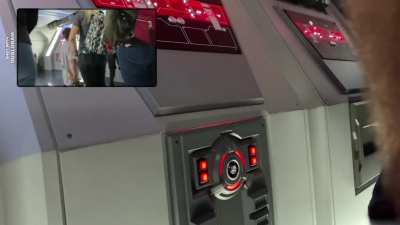 When you’re teaching your kid to never touch red buttons!
