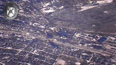 Aerial bombardment of residential sector in Avdiivka. From the 41st Guards Army of Russia