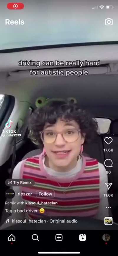 So that’s why it’s hard for autistic people to drive