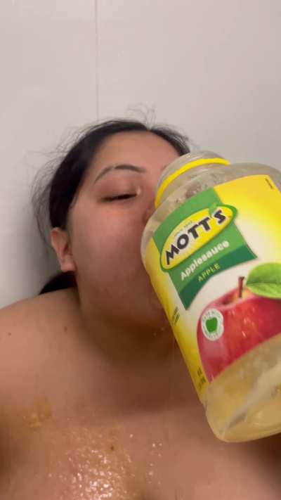 🚨[19F] New 8 Minute Solo Apple 🍏 🍎Sauce Puke 🤢 🤮Pussy Play 😻💦Ses<wbr>sion [OC]🚨