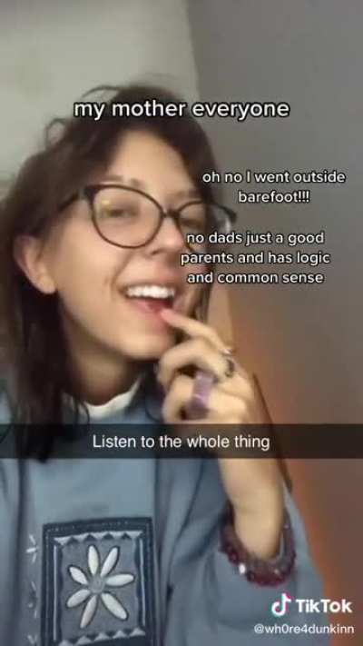 A mother saying horrible stuff about her daughter