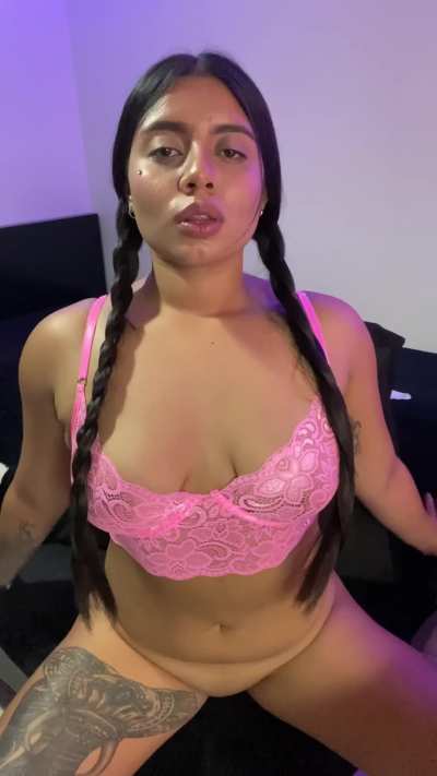 A latina babe who wants a hard cock so bad!