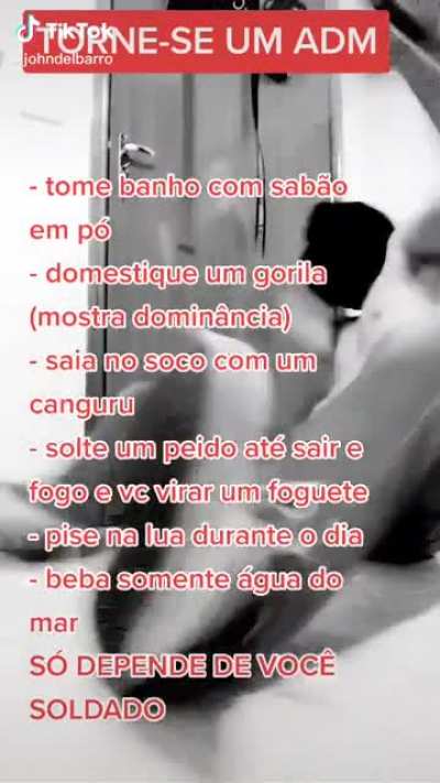 So depende de voce!!!