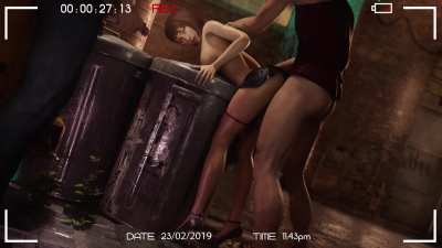 Saeko alley fuck (Nago<wbr>onima<wbr>tion) [Yakuza: Like A Dragon]