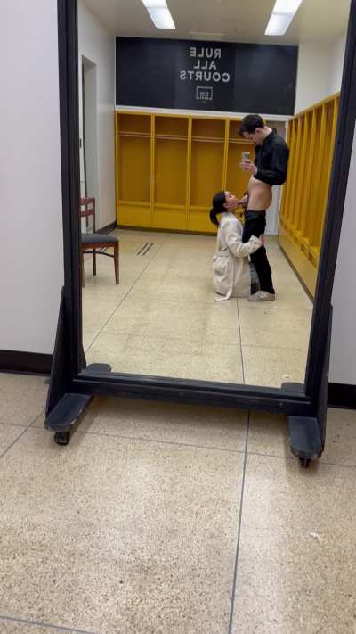 Ever sucked the captain off in a locker room before?