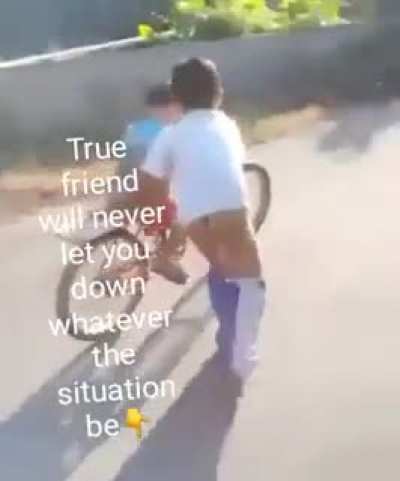 A true friend never lets you down