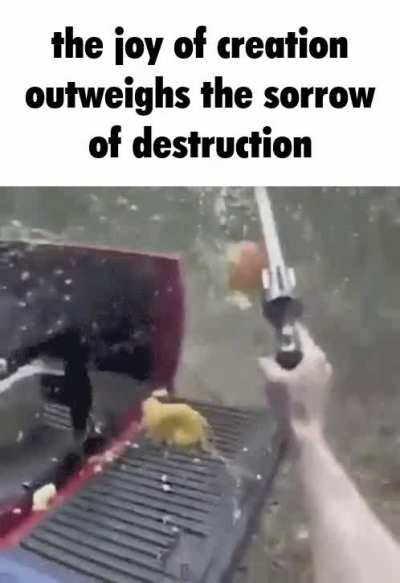 it is better to create than to destroy