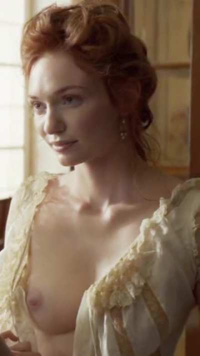 Eleanor Tomlinson in Colette with a kiss from Keira Knightley