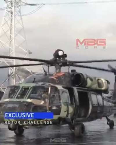 Man on rotor