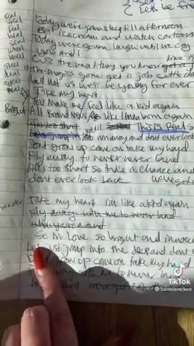 Original lyrics to teenage dream