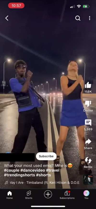 Dancing on the road??