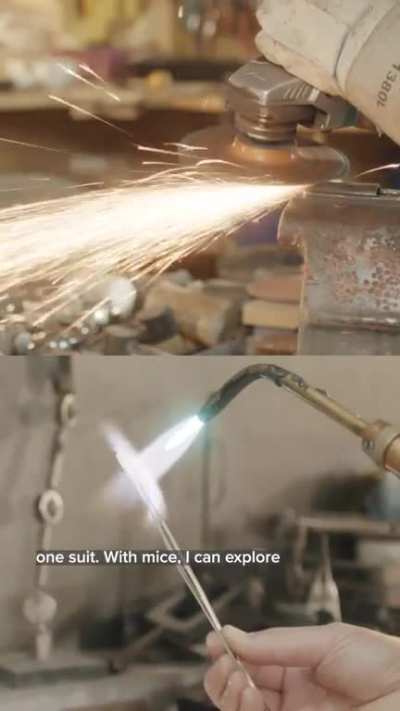 This guy makes museum quality suits of armour for cats and mice.