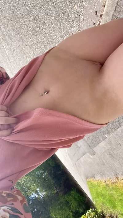 No panties allowed.. walks with me are the most fun! 🤓💕