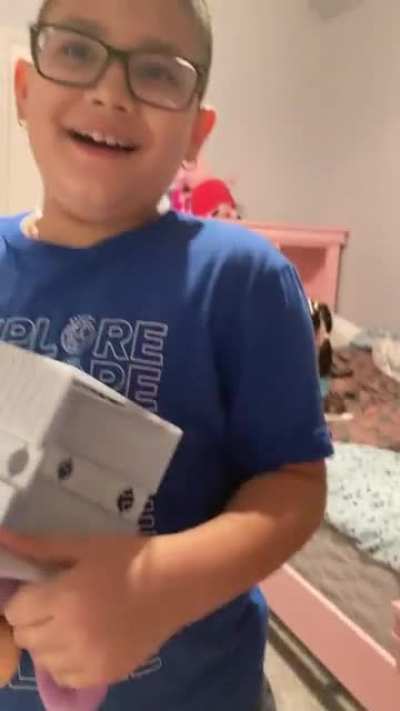 Kid fell for the oldest trick in the book...