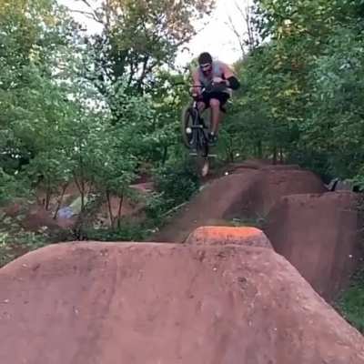 HMRB while I do a trick called a skull crusher, which didn’t get its name by accident