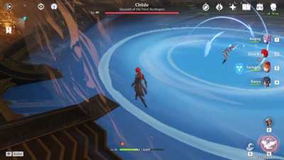 A showcase of Childe's insane bow mastery