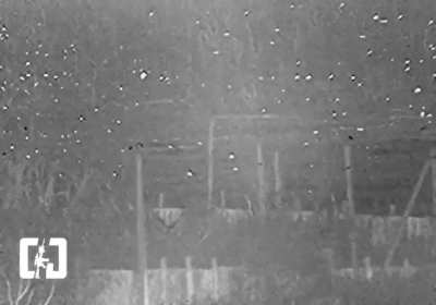 M2A2 Bradley IFV of the 47th Mechanized Brigade targets Russian armoured vehicles/tanks that tried to break through in the Avdiivka direction at night