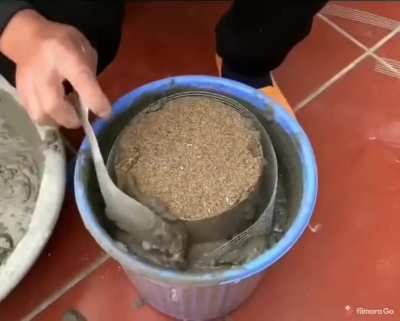 Отливаем печурку в бетоне