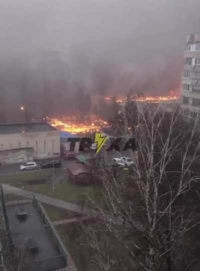 UA pov: Footage from Brovary in the Kyiv region, where a helicopter crashed near a kindergarten. At least 16 people died including the Interior Minister of Ukraine.