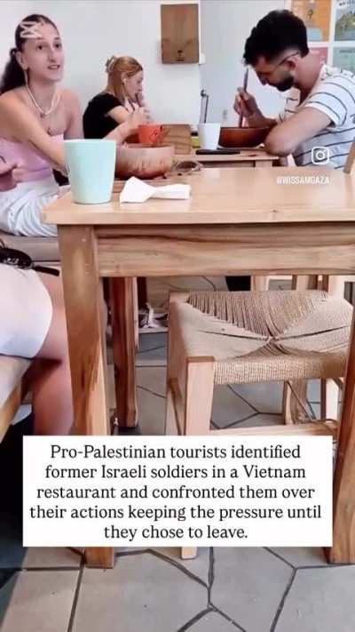 Standing up for Palestine.