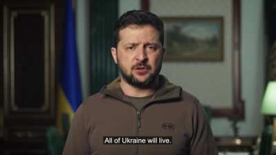 President Zelensky's Latest Address. 23/03/23. Duration 4m36. English Subtitles.