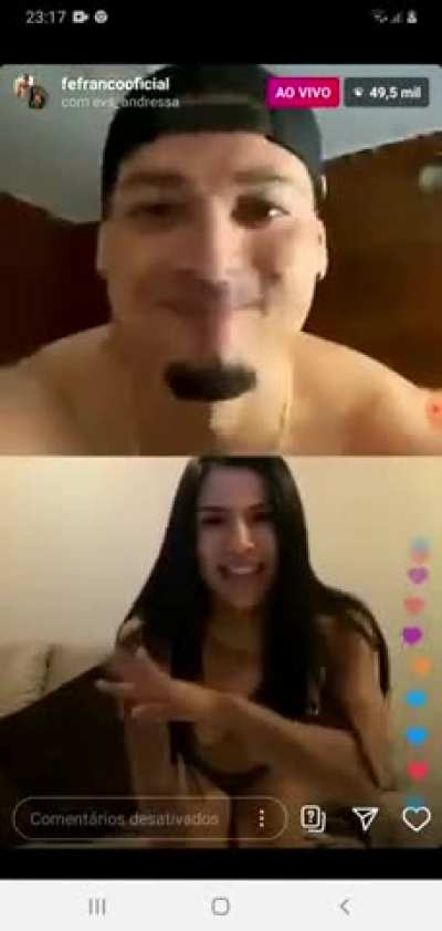 Part 2 Of Eva Andressa take off in IG Live 🤤🔥